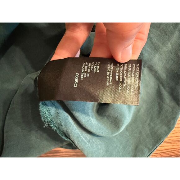 Anthropologie Forest Green Sleeveless Racerback Lyocell Tank Top Size Large - Picture 5 of 5